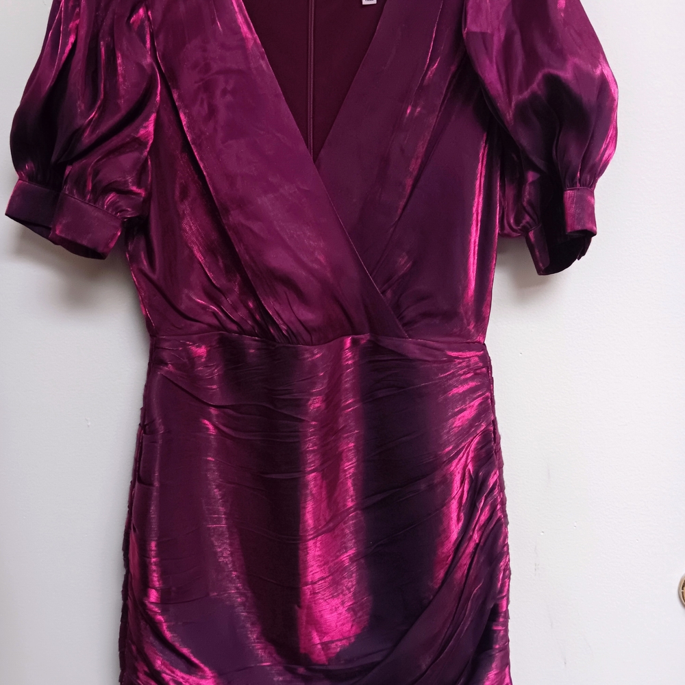 Adelyn Rae Deep Purple Dress
